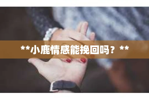 **小鹿情感能挽回吗？**