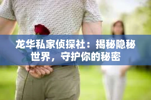 龙华私家侦探社：揭秘隐秘世界，守护你的秘密