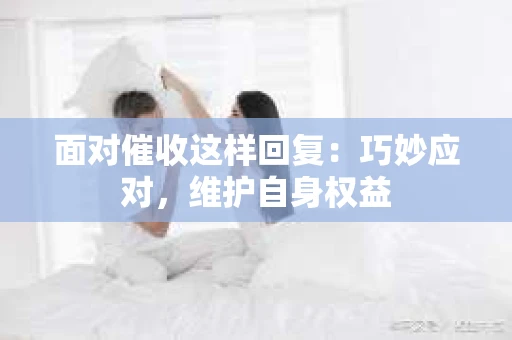 面对催收这样回复：巧妙应对，维护自身权益