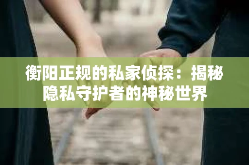 衡阳正规的私家侦探：揭秘隐私守护者的神秘世界