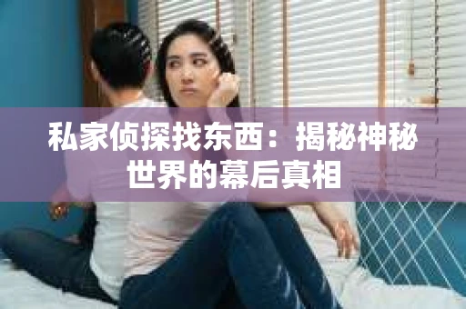 私家侦探找东西：揭秘神秘世界的幕后真相