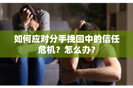 如何应对分手挽回中的信任危机?怎么办? 如何应对分手挽回中的信任危机?怎么办?