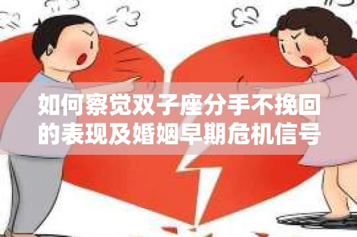 如何察觉双子座分手不挽回的表现及婚姻早期危机信号？