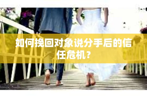 如何挽回对象说分手后的信任危机？