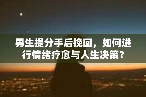 男生提分手后挽回，如何进行情绪疗愈与人生决策？