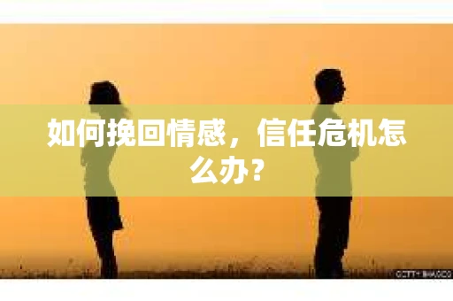 如何挽回情感，信任危机怎么办？